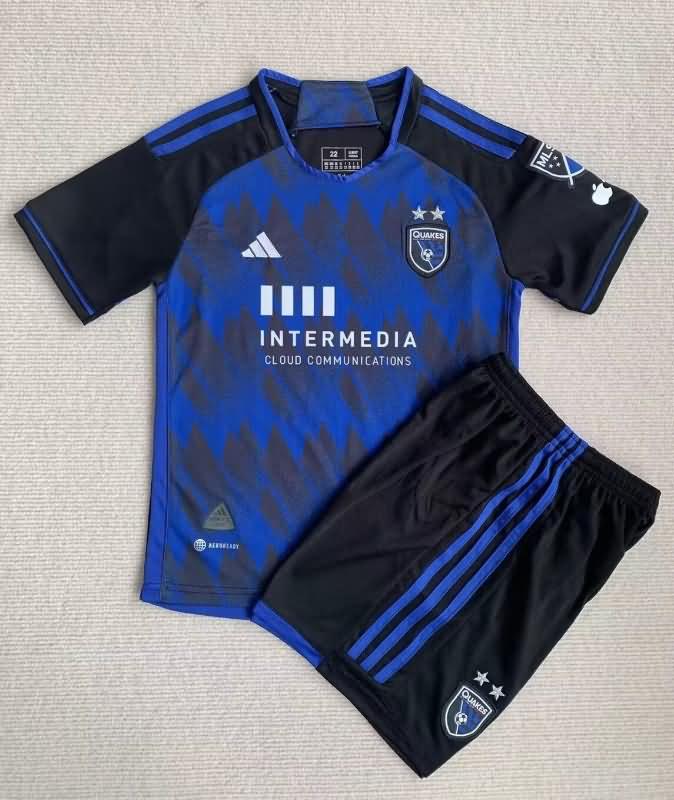 San Jose Earthquakes 2023 Kids Home Soccer Jersey And Shorts