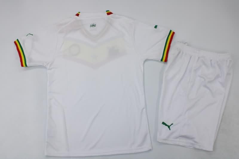 Senegal 2022 Kids Home Soccer Jersey And Shorts