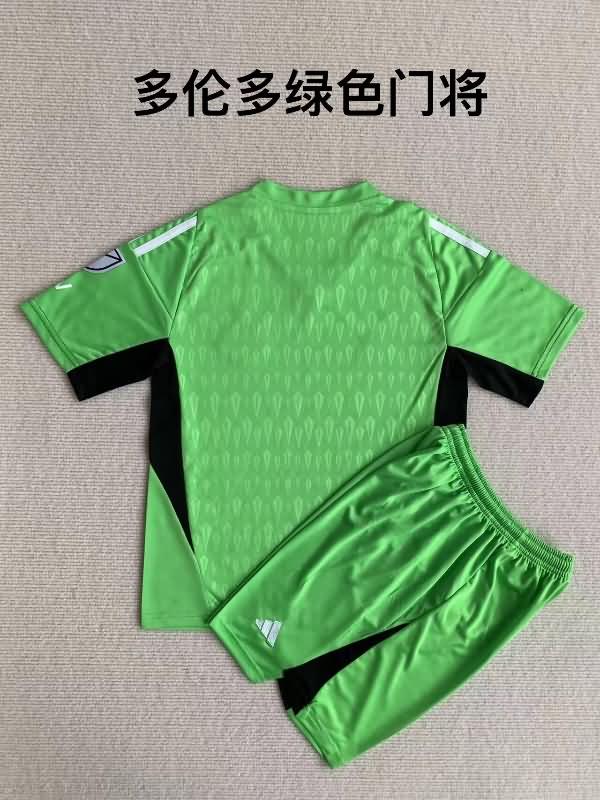 Toronto FC 2023 Kids Goalkeeper Green Soccer Jersey And Shorts