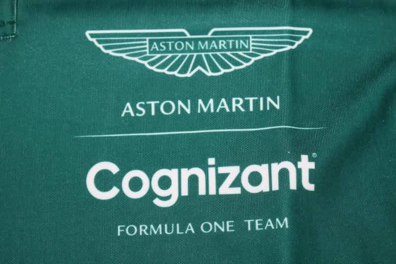 AAA(Thailand) Aston Martin 2022 Green Polo Soccer T-Shirt