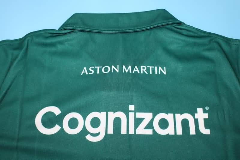 AAA(Thailand) Aston Martin 2022 Green Polo Soccer T-Shirt