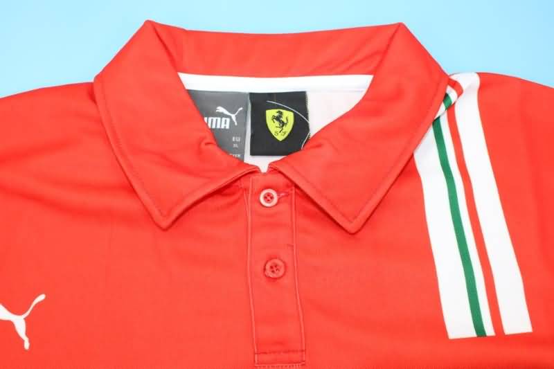 AAA(Thailand) Ferrari 2022 Red Polo Soccer T-Shirt 02