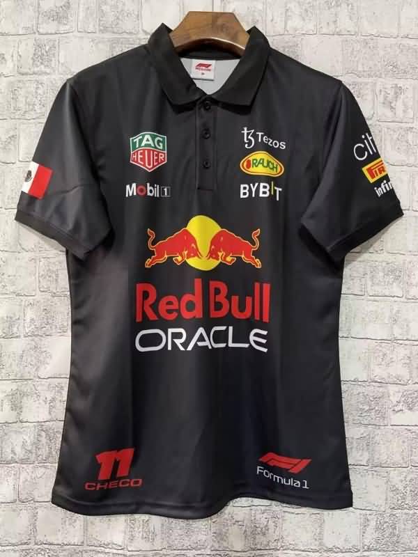 AAA(Thailand) Red Bull 2022 Dark Blue Polo Soccer T-Shirt 04