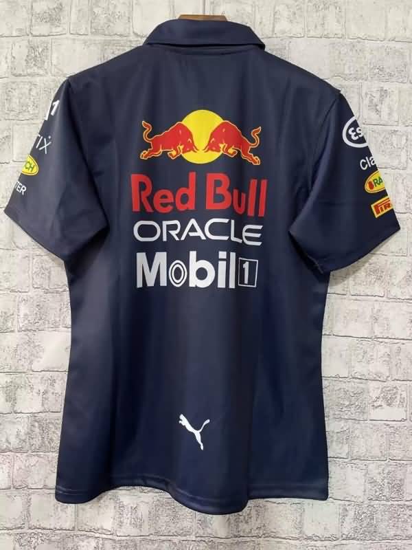 AAA(Thailand) Red Bull 2022 Dark Blue Polo Soccer T-Shirt 05