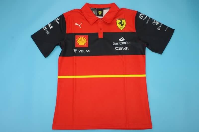 AAA(Thailand) Ferrari 2022 Red Polo Soccer T-Shirt 04