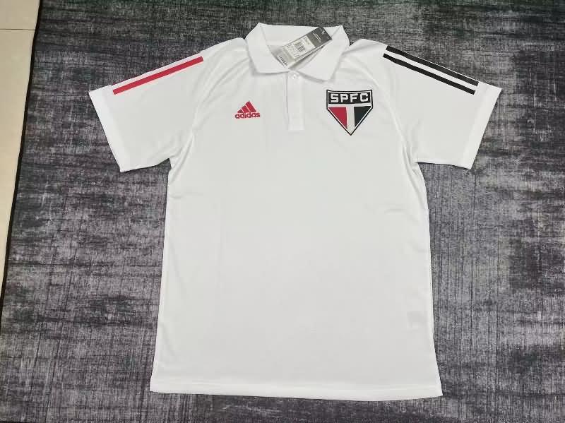 AAA(Thailand) Sao Paulo 2023 White Polo Soccer T-Shirt