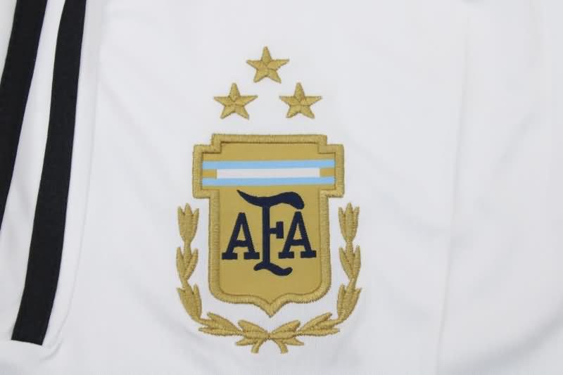 AAA(Thailand) Argentina 2022 White 3 Stars Soccer Shorts