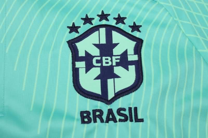 AAA(Thailand) Brazil 2022 Green Soccer Tracksuit