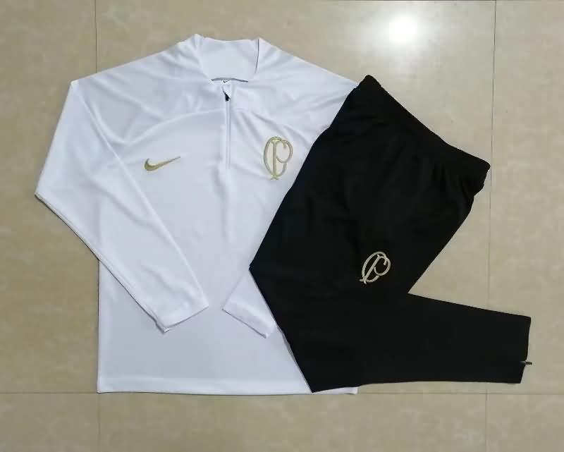 AAA(Thailand) Corinthians 2023 White Soccer Tracksuit 02