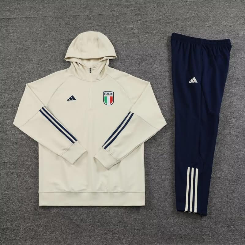 AAA(Thailand) Italy 2023 White Soccer Tracksuit 03