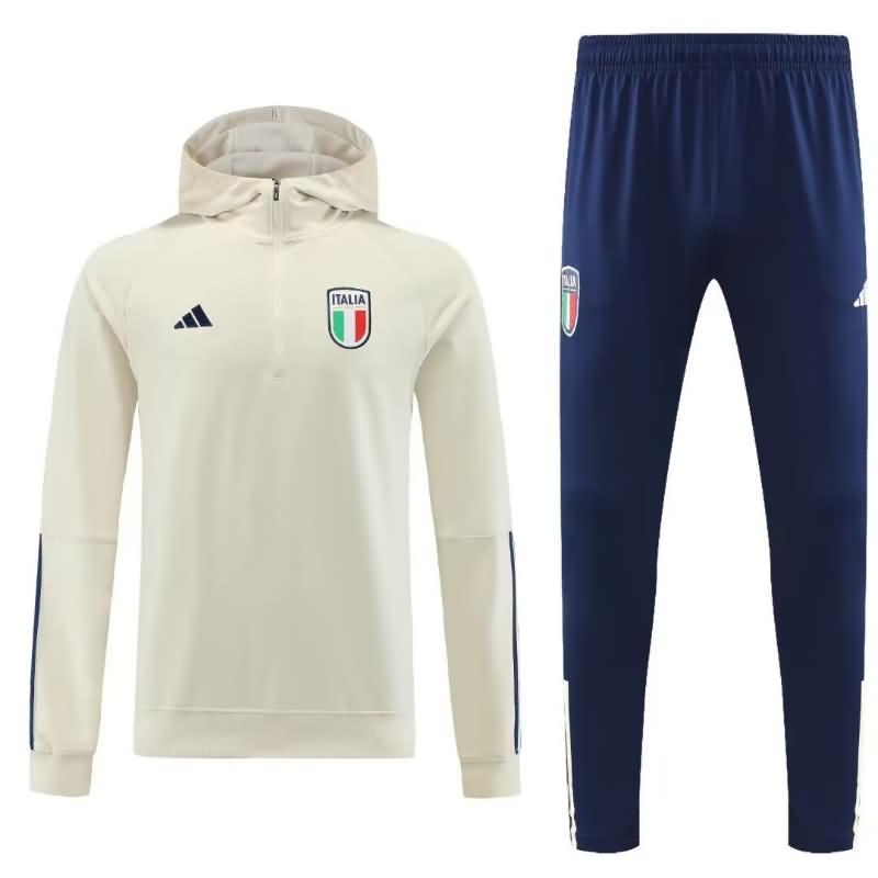 AAA(Thailand) Italy 2023 White Soccer Tracksuit 04