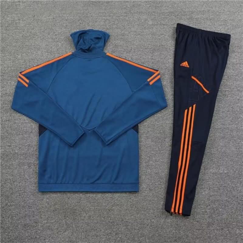 AAA(Thailand) Manchester United 22/23 Dark Blue Soccer Tracksuit 04