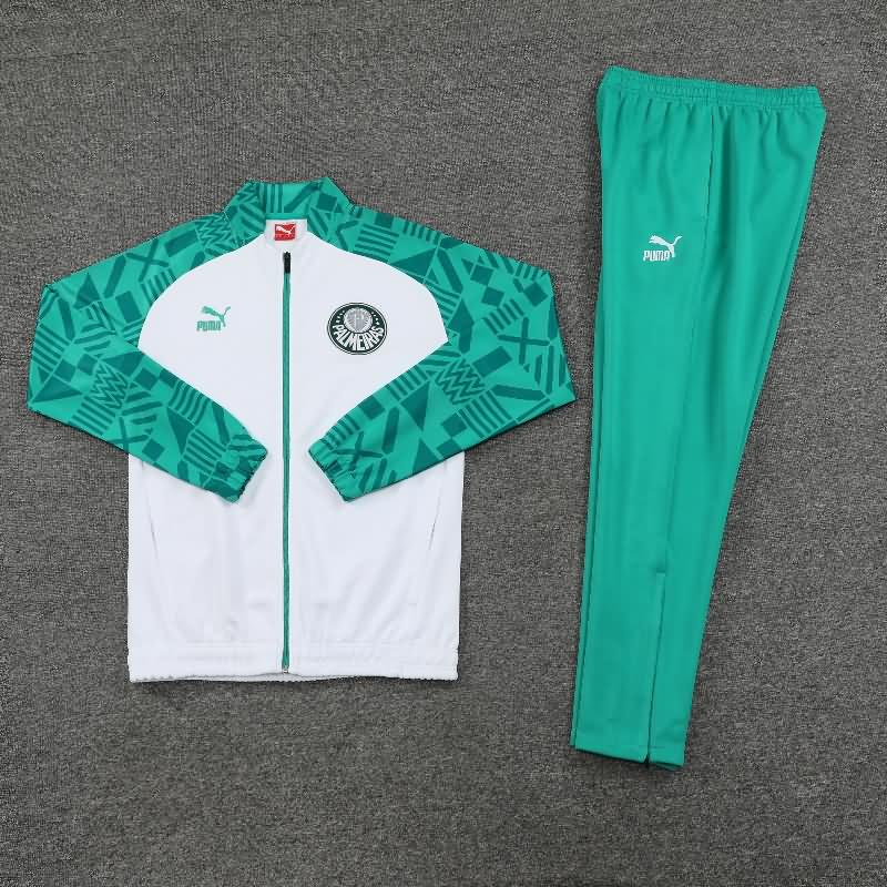 AAA(Thailand) Palmeiras 2023 White Soccer Tracksuit 02