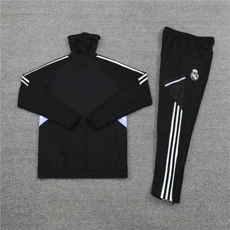 AAA(Thailand) Real Madrid 22/23 Black Soccer Tracksuit 05