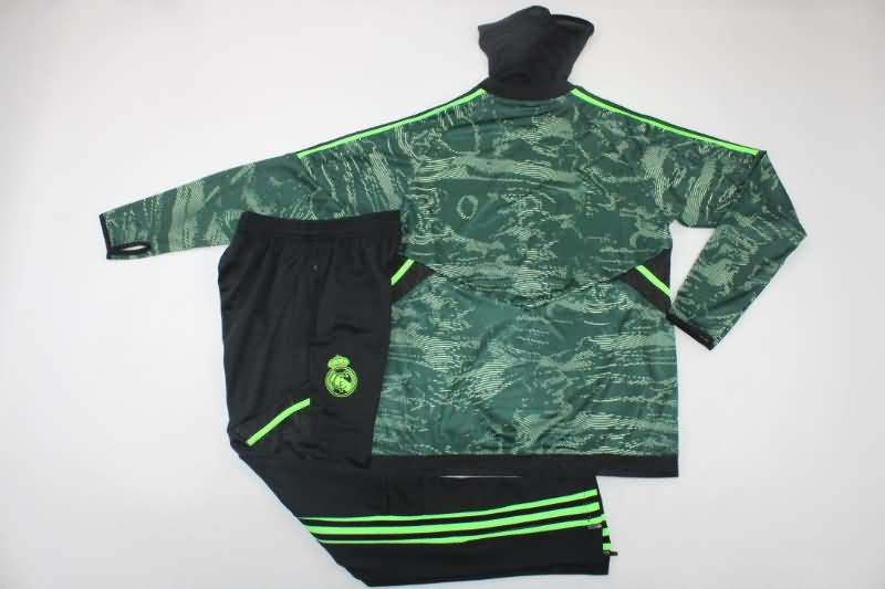 AAA(Thailand) Real Madrid 22/23 Green Soccer Tracksuit 03