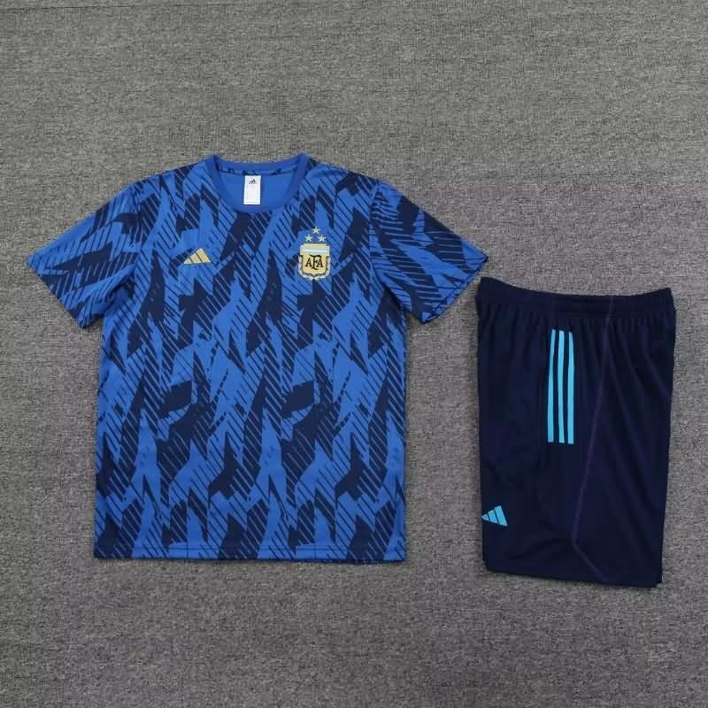 AAA(Thailand) Argentina 2023 Blue Training Soccer Sets 03