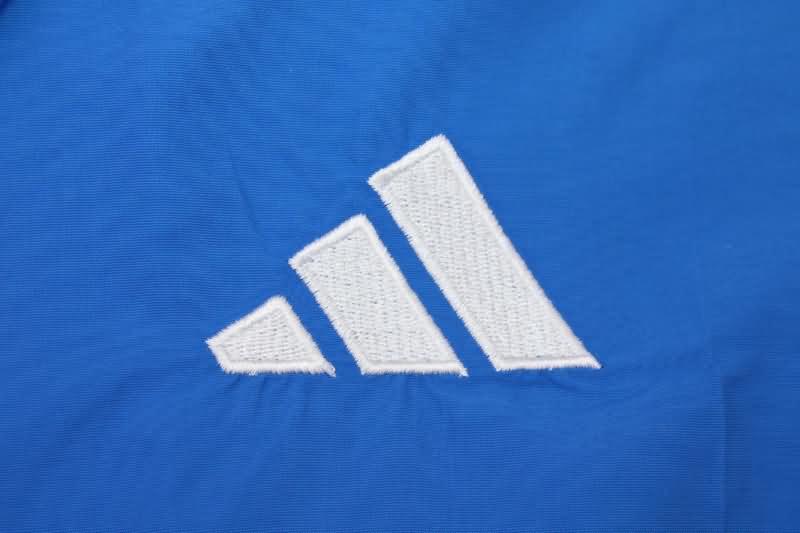 AAA(Thailand) Italy 2023 Blue White Reversible Soccer Windbreaker