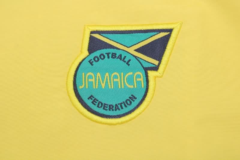 AAA(Thailand) Jamaica 2023 Yellow Black Reversible Soccer Windbreaker