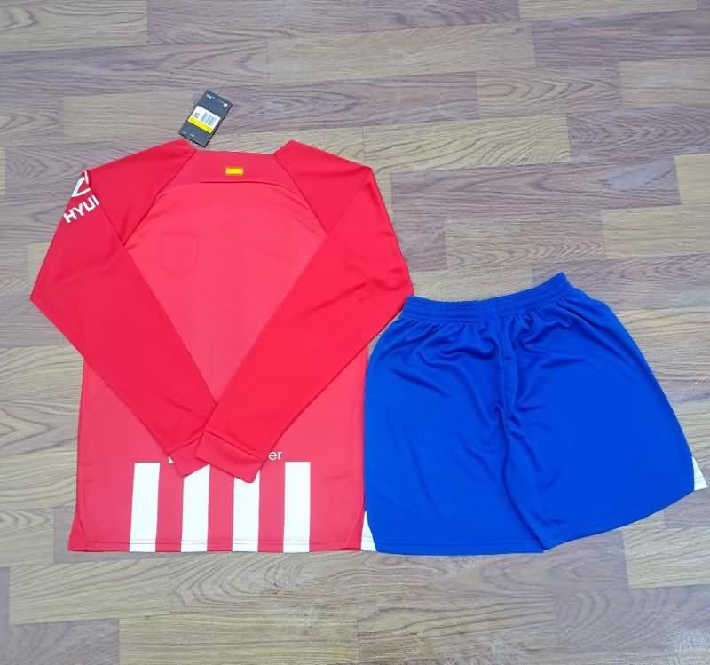 Atletico Madrid 23/24 Home Long Sleeve Soccer Jersey