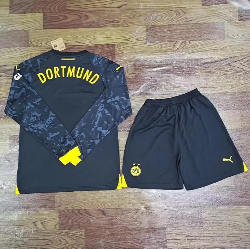 Dortmund 23/24 Away Long Sleeve Soccer Jersey