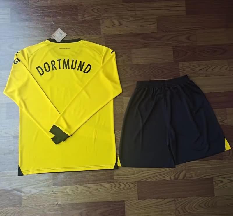 Dortmund 23/24 Home Long Sleeve Soccer Jersey