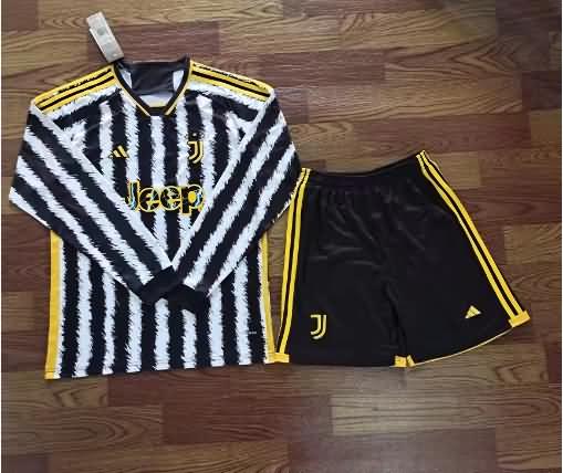 Juventus 23/24 Home Long Sleeve Soccer Jersey