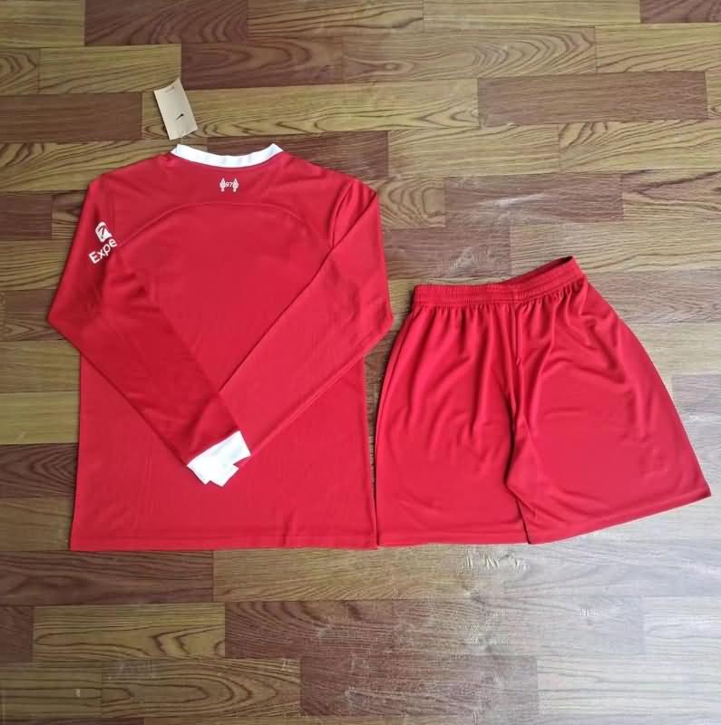 Liverpool 23/24 Home Long Sleeve Soccer Jersey