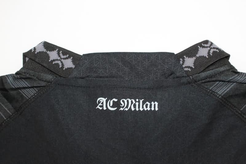 AAA(Thailand) AC Milan 23/24 Fourth Black Soccer Jersey (Player)