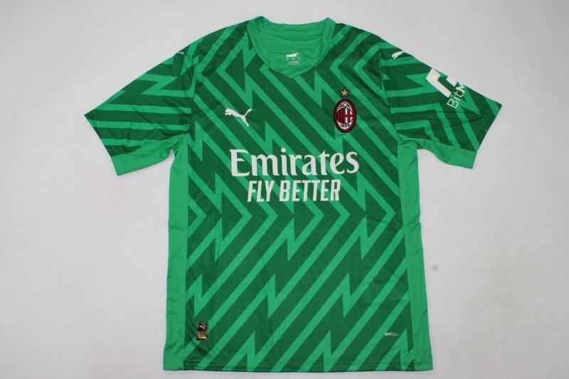 AAA(Thailand) AC Milan 23/24 Goalkeeper Green Soccer Jersey