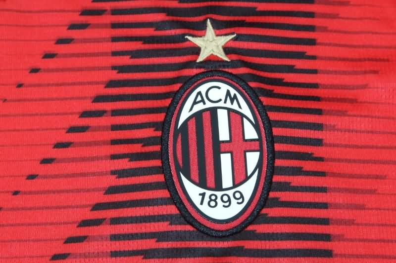 AAA(Thailand) AC Milan 23/24 Home Long Sleeve Soccer Jersey