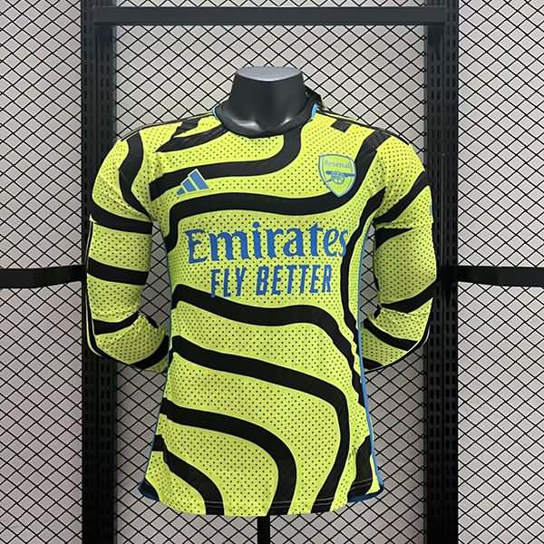 AAA(Thailand) Arsenal 23/24 Away Long Sleeve Soccer Jersey (Player)