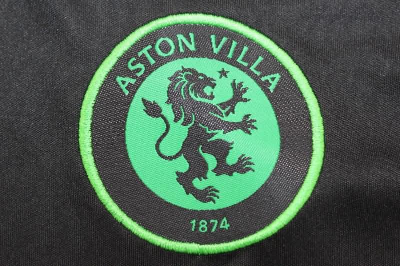 AAA(Thailand) Aston Villa 23/24 Goalkeeper Black Soccer Jersey