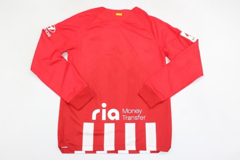 AAA(Thailand) Atletico Madrid 23/24 Home Long Sleeve Soccer Jersey
