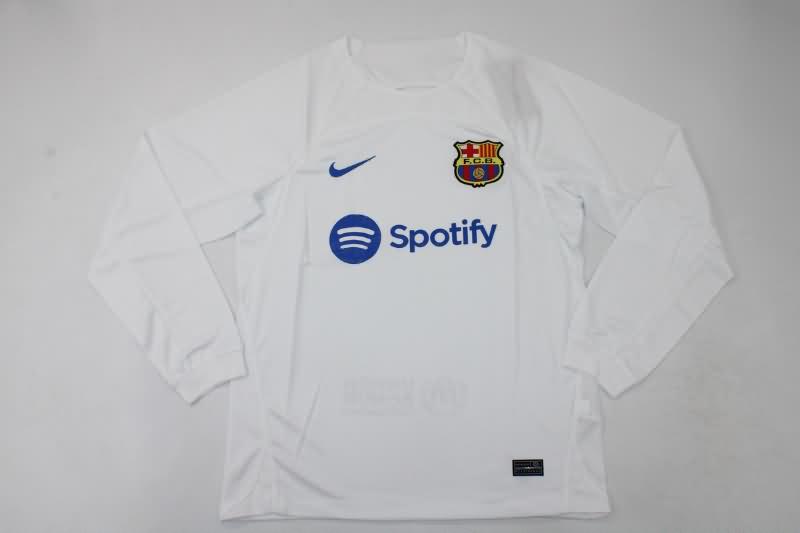 AAA(Thailand) Barcelona 23/24 Away Long Sleeve Soccer Jersey