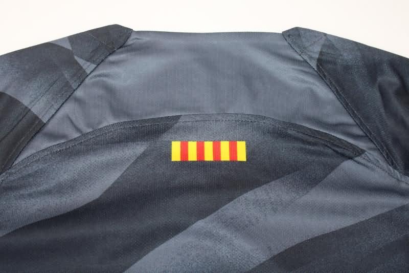 AAA(Thailand) Barcelona 23/24 Goalkeeper Black Soccer Jersey