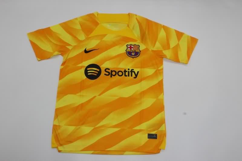AAA(Thailand) Barcelona 23/24 Goalkeeper Yellow Soccer Jersey