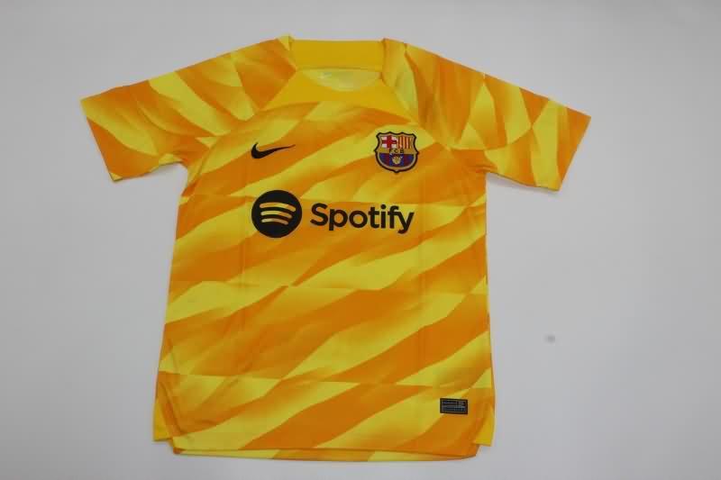 AAA(Thailand) Barcelona 23/24 Goalkeeper Yellow Soccer Jersey