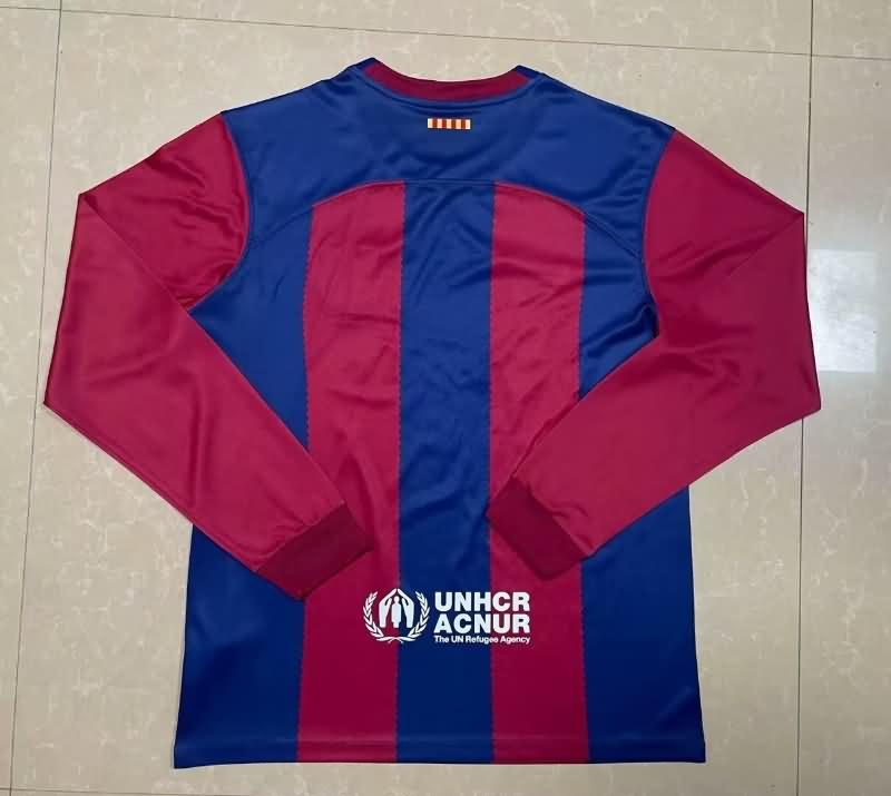 AAA(Thailand) Barcelona 23/24 Home Long Sleeve Soccer Jersey