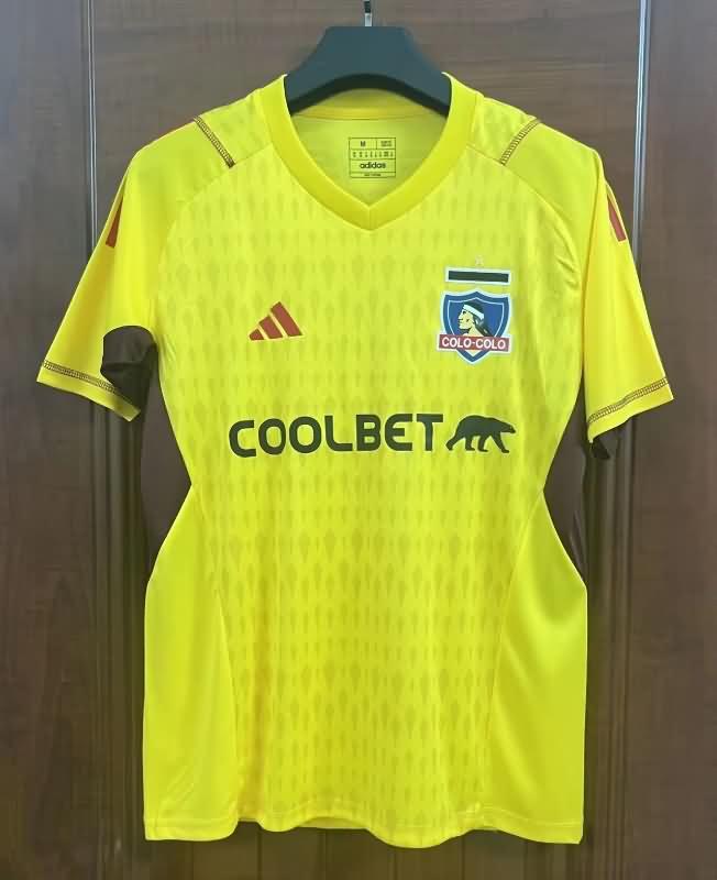 AAA(Thailand) Colo Colo 2023 Goalkeeper Yellow Soccer Jersey
