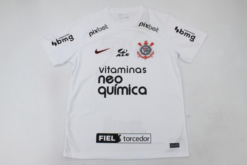 AAA(Thailand) Corinthians 2023 Home Soccer Jersey With Sponsor