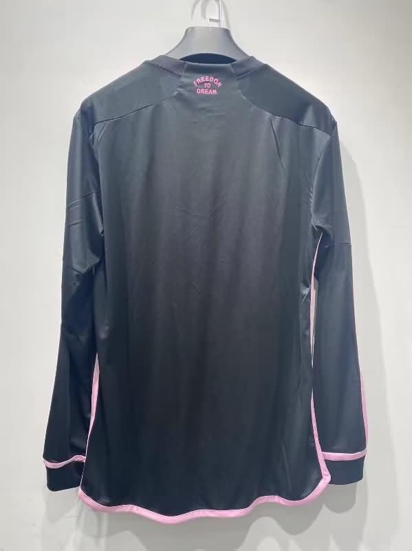 AAA(Thailand) Inter Miami 2024 Away Long Sleeve Soccer Jersey