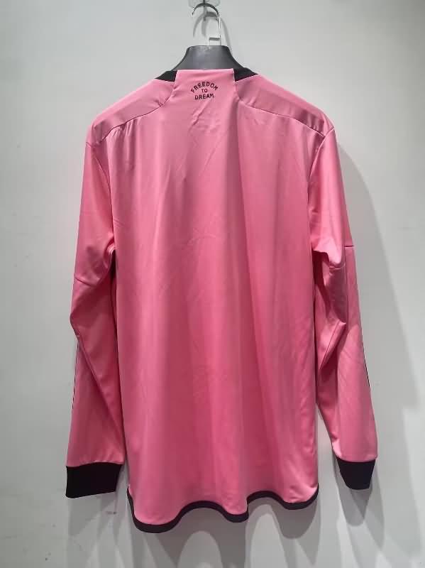 AAA(Thailand) Inter Miami 2024 Home Long Sleeve Soccer Jersey