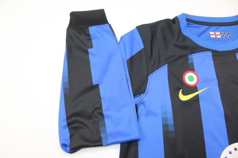 AAA(Thailand) Inter Milan 23/24 Home Long Sleeve Soccer Jersey