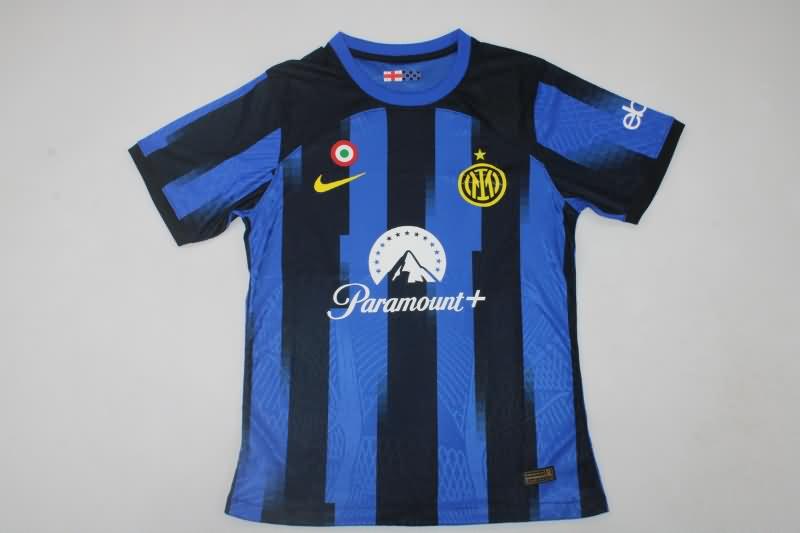 AAA(Thailand) Inter Milan 23/24 Home Soccer Jersey(Player)