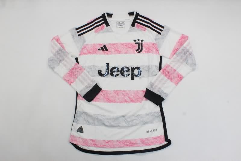 AAA(Thailand) Juventus 23/24 Away Long Sleeve Soccer Jersey (Player)