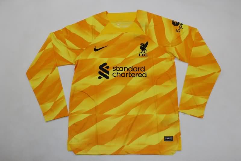 AAA(Thailand) Liverpool 23/24 Goalkeeper Yellow Long Sleeve Soccer Jersey
