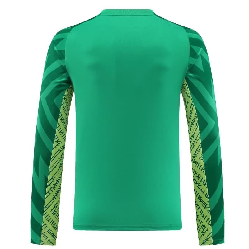 AAA(Thailand) Manchester City 23/24 Goalkeeper Green Long Sleeve Soccer Jersey 02