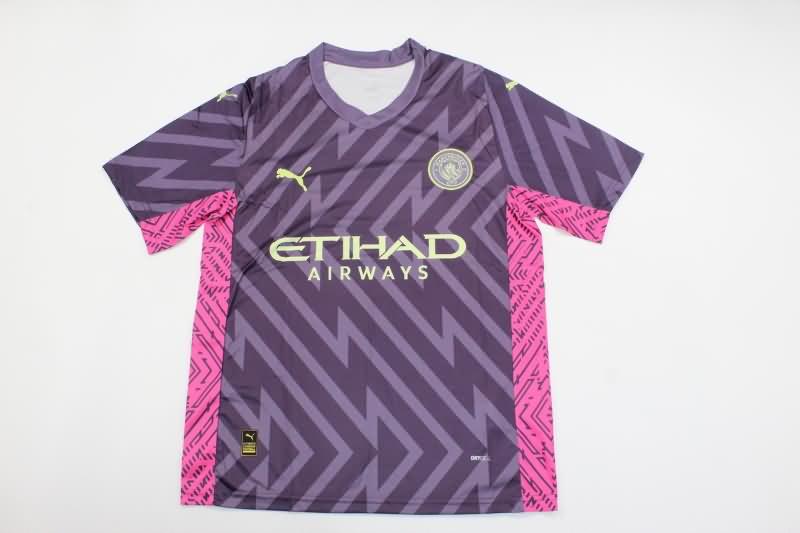 AAA(Thailand) Manchester City 23/24 Goalkeeper Purples Soccer Jersey