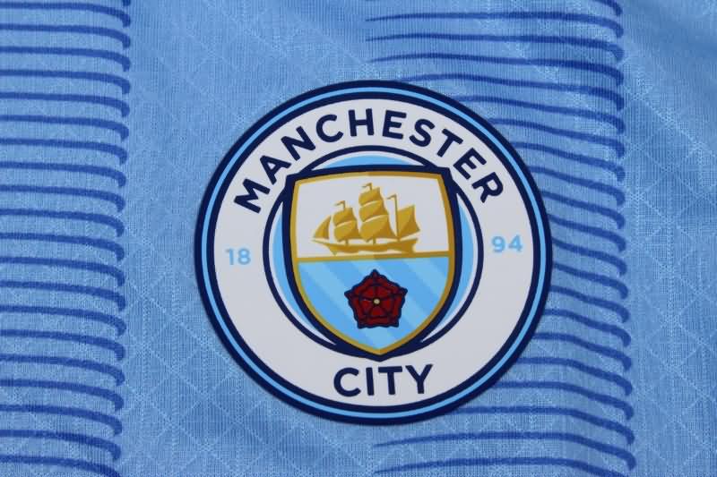 AAA(Thailand) Manchester City 23/24 Home Long Sleeve Soccer Jersey (Player)