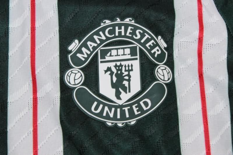 AAA(Thailand) Manchester United 23/24 Away Long Sleeve Soccer Jersey (Player)